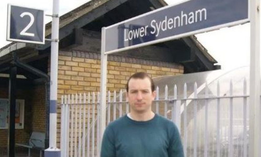 Ross Archer at Lower Sydenham station which is currently in Zone 4