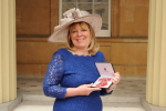 Clare Whelan with her OBE