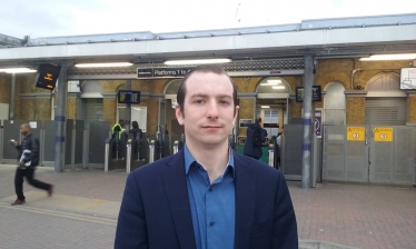 Ross at Lewisham station