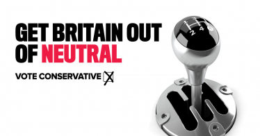 Get Britain out of neutral: Conservatives launch new billboard